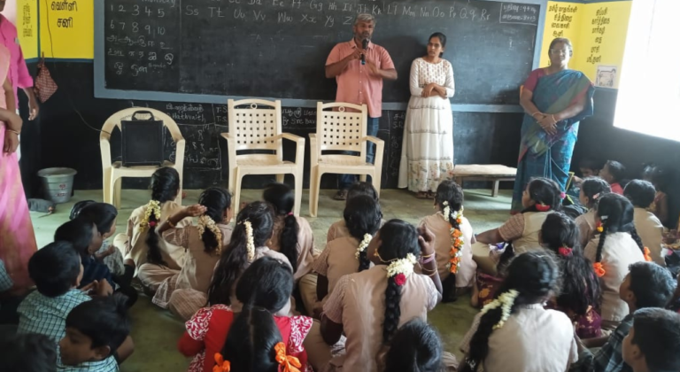 Spoken English Takes Root at Rathinapuri