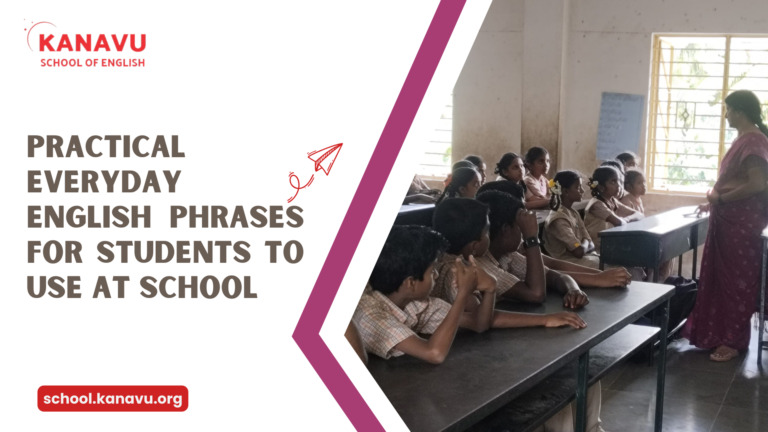 Practical Everyday English Phrases for Students to Use at School