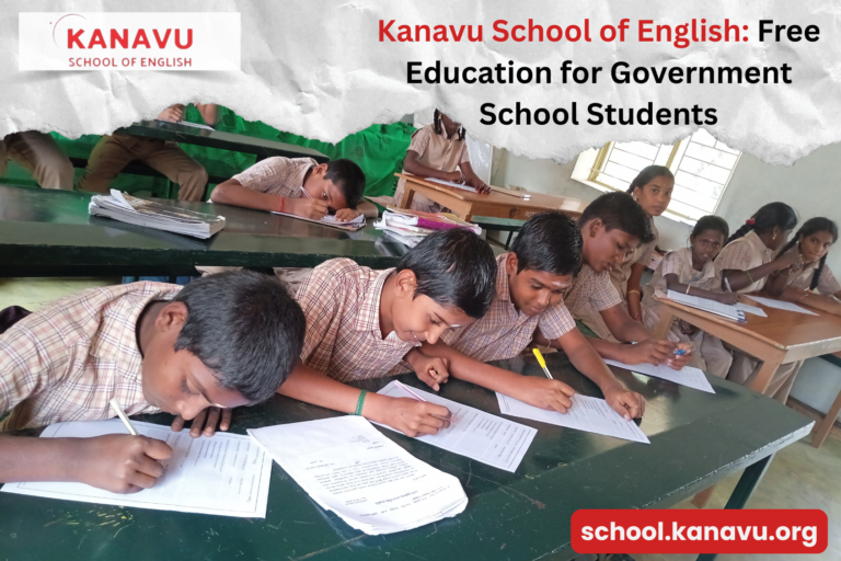 How the kanavu school of english provides free English education for government school students