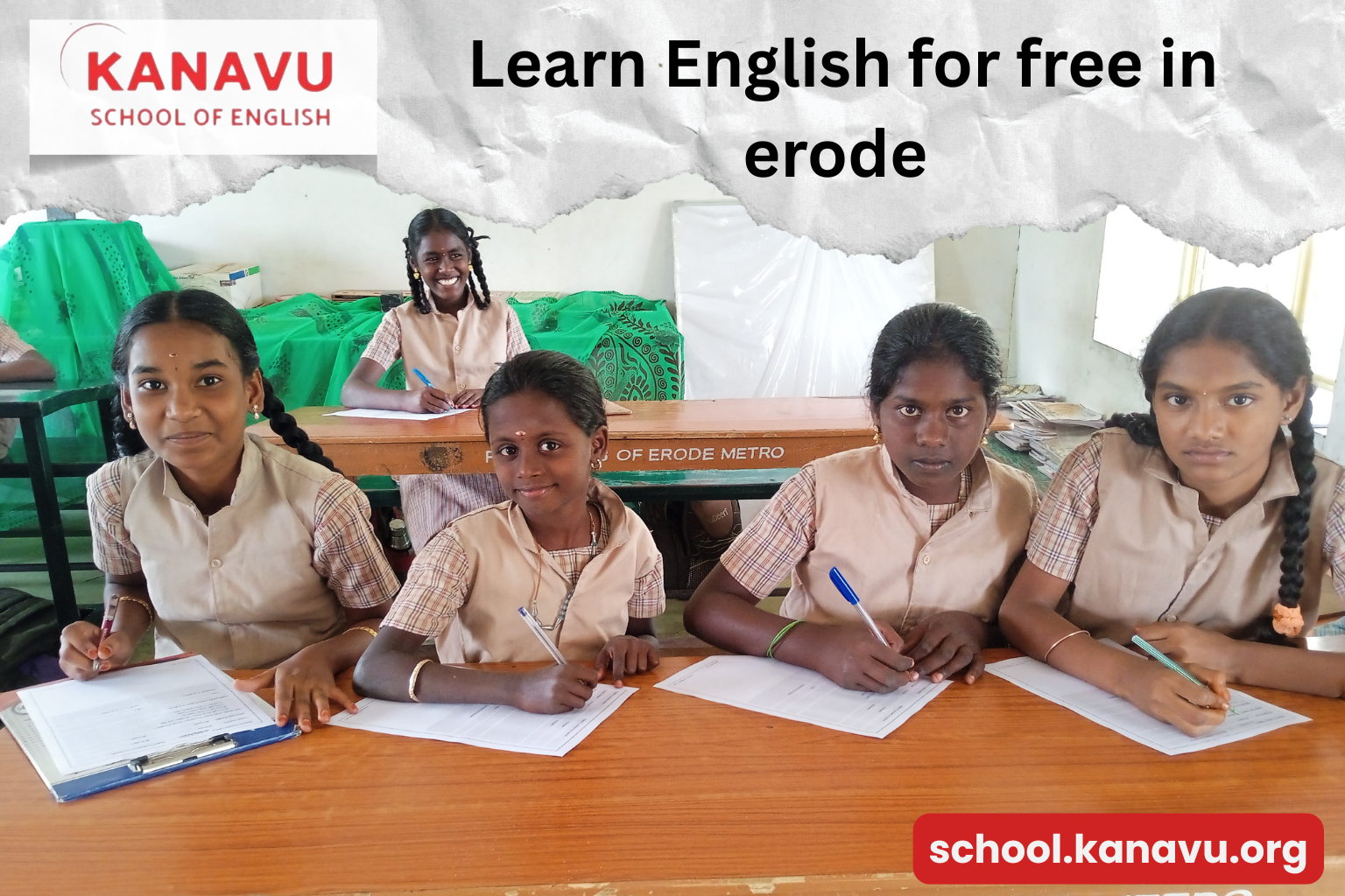Free spoken english training in erode with kanavu school of english for student development