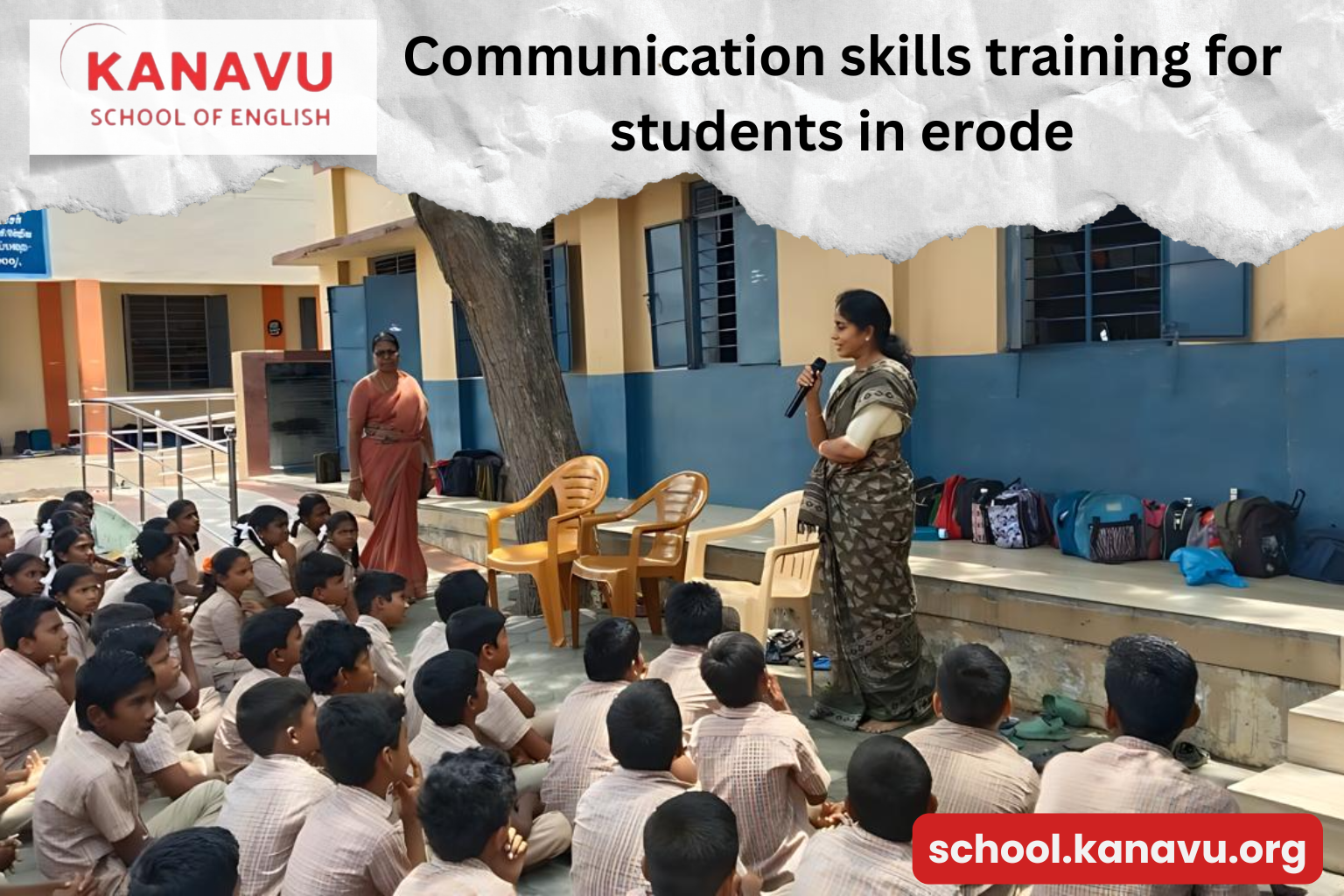Communication skills training for students in erode at kanavu school of english